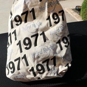 Hard Rock Cafe 1971 50-Year Commemorative Canvas Tote (NWOT)